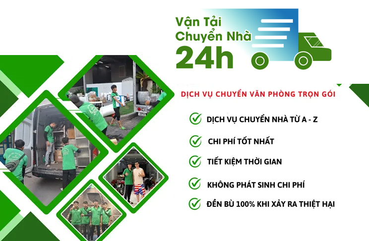 Chuyển Nhà 24H cung cấp dịch vụ chuyển văn phòng trọn gói với chất lượng dịch vụ uy tín và an toàn