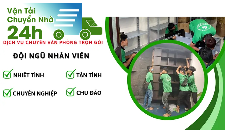 Chuyển Nhà 24H với đội ngũ nhân viên chuyên nghiệp và đảm bảo an toàn cho hàng hóa